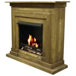 Kaminbau Mierzwa Echtfeuer-Dekokamin Berlin Premium (Brenngel & Bio-Ethanol Kamin Premium), Farbwahl, Sicherheitsglas Wahl, Gelkamin, Ethanolkamin