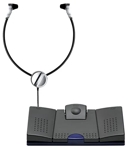Grundig Transcription Starter Kit 568 - Fernbedienungen für effizientes Transkribieren, inklusive USB-Fußschalter und Kopfhörer für optimale Benutzerfreundlichkeit.