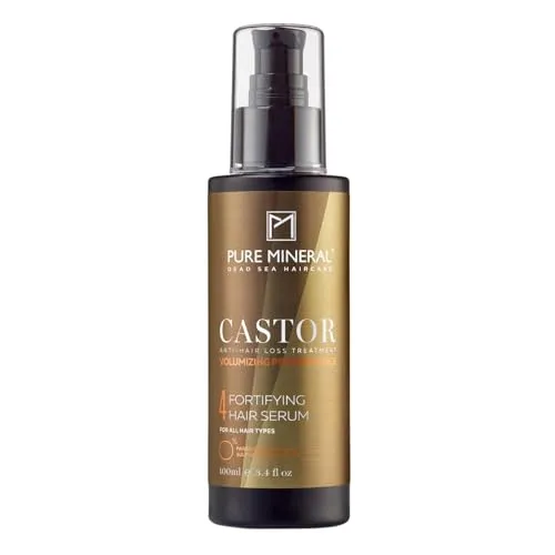 Pure Mineral - Haarserum mit Rizinusöl - Fördert Wachstum und Reduziert Spliss - Omega-9 - Ohne Sulfate, Parabene, Petrolate - 100ml