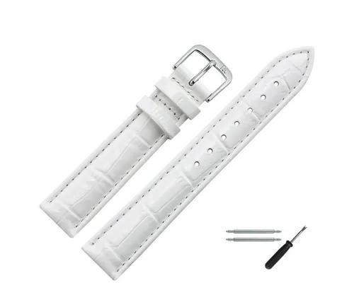 MARBURGER Uhrenarmband 14mm Leder Alligator Prägung