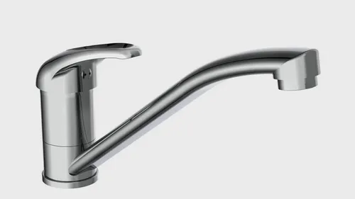 SCHÜTTE Küchenarmatur SIGNO – 360° schwenkbarer Wasserhahn - Küchenarmatur mit verlängertem Auslauf und Einhand-Bedienung für großen Aktionsradius, geräuscharme Kartusche und einfache Montage.