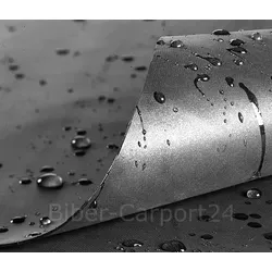 KlesTec Dachbahn EPDM-Folie 1,14mm, Dachfolie für Carport, Garage, verschiedene Größen, (Folien-Set, wahlweise mit/ohne Flächenkleber-Klestec TK-4413), individuell auf Maß in einem Stück, wasserdicht UV-stabil bis 50 Jahre 4.57 m x 5 m