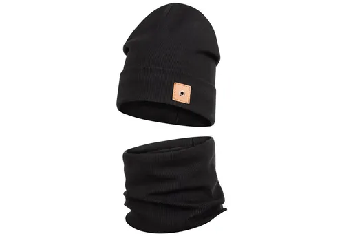 Smarilla Mütze & Schal Kindermütze mit Schal, Winterset für Jungen & Mädchen