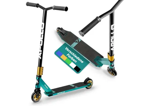 Apollo Stuntscooter Star Pro - Trick Scooter für Kids und Teens - Roller/Kickboards, Profi Stuntscooter mit ABEC9 Kugellagern für höchste Geschwindigkeit und 100mm Alu Core Wheels für maximale Stabilität und Sicherheit.