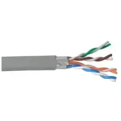 InLine® Verlegekabel Cat.5e, 100m - Netzwerkkabel mit Folienschirmung und PVC-Mantel, ideal für Installationen. Hohe Flexibilität, jedoch für längere Strecken empfehlen wir Kupfer-Kabel.