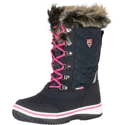 Trollkids Holmenkollen Snow XT Winterstiefel navy/magenta 34 - Wasserdichte Wanderschuhe mit AQUAPROOF-Membran, ideal für aktive Kinder. Hoher Schnitt und Kunstfellabschluss bieten Wärme, Komfort und Style für winterliche Abenteuer.