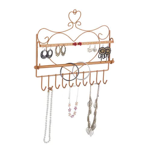 Wand Schmuckhalter Ohrringaufbewahrung Ketten Organizer Schmuckaufhänger Herz