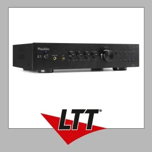 Audizio AD420B 4-Kanal HiFi-Verstärker Schwarz - Hifi-Verstärker mit hervorragendem Klang und hohem Schalldruck, ideal für audiophile Ansprüche und stilvolle Wohnräume.