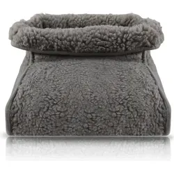 Fußwärmer Lammfloroptik (Grau)