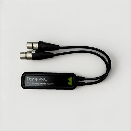 Audinate ADP-DAI-AU-2X0 Dante AVIO Analog Input - Audioadapter für 2 Kanäle, bietet eine voll funktionsfähige Dante-Schnittstelle mit 96 kHz/24 Bit. Ideal für professionelle Audioanwendungen.