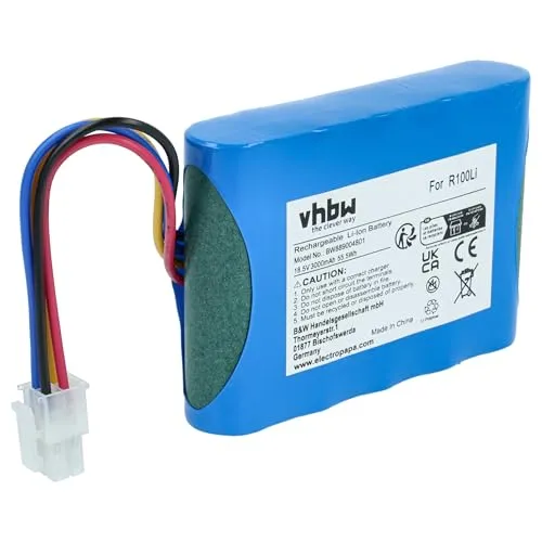 vhbw Akku kompatibel mit Gardena Smart Sileno Free 800, Smart Sileno Free 600 Rasenroboter (3Ah, 18,5V Li-Ion)