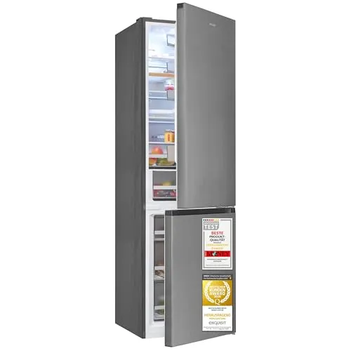 Exquisit Kühl-Gefrierkombination 378 l No Frost | Energieeffizienz A