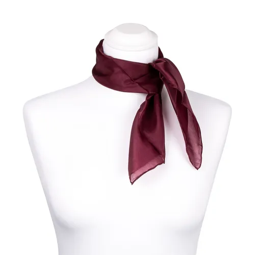 Nickituch Seidentuch aubergine lila Seide 55x55cm in lila von TINITEX