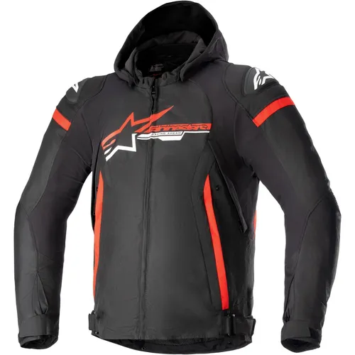 Alpinestars Herren Motorrad Jacke Zaca 4XL wasserdicht schwarz-rot-weiß