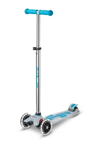 Maxi Micro Deluxe Flux LED Kinder Dreiradroller in türkis von Micro