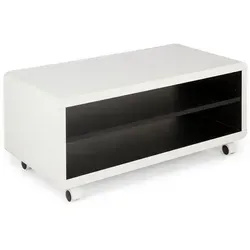 Robas Lund Lowboard Weiß mit Innendekor Schwarz