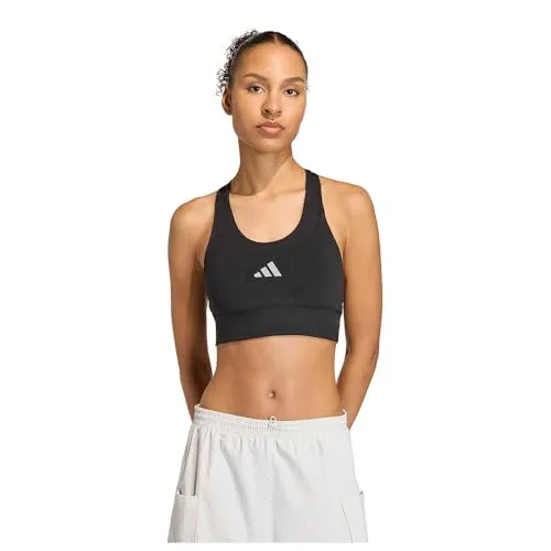 adidas Performance Sport-BH ADI365 PKT BRA - Sportlicher Büstenhalter für mittlere Belastung, gefertigt aus atmungsaktiver Polyester-Mischung. Ideal für aktive Frauen, bietet optimalen Tragekomfort und Unterstützung beim Sport.