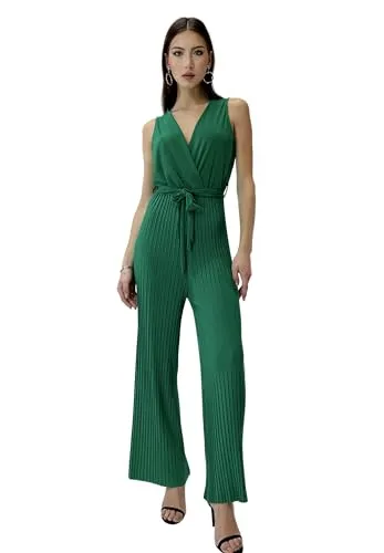 Elara Damen Jumpsuit 1165 Green in grün von Elara