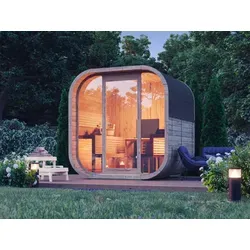 Produktbild Fjordholz Fass-Sauna Luxe-4 Premium