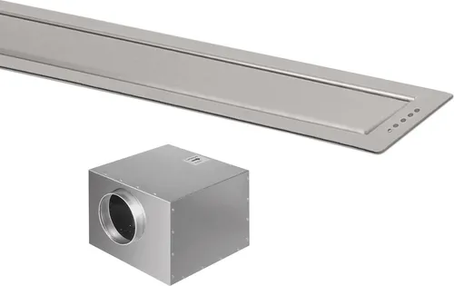 Silverline SET Integra INT114E Tischhaube 120cm Edelstahl von Silverline