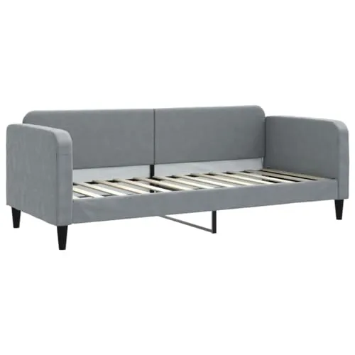 vidaXL 2-in-1 Tagesbett, Gästebett & Sofabett - Vielseitiges Bettsofa mit modernem Design, ideal für Gästeübernachtungen. Bequem gepolstert und robust aus Metall und Massivholz für langlebigen Komfort.