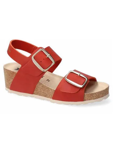 Mephisto 3401 Sandale in Rot - Bequeme Sandale für Damen, ideal für warme Tage. Mit weichem Fußbett für hohen Tragekomfort und einem stilvollen Design.