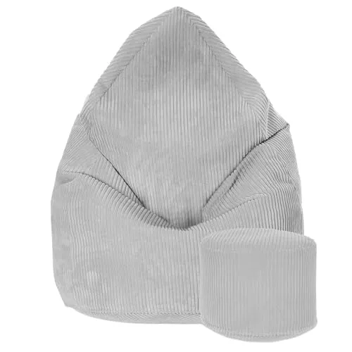 DreamRoots Sitzsack Cord für Kinder - 70x70x105cm, bequem und vielseitig - Sitzsäcke für Kinder aus strapazierfähigem Cord-Gewebe mit reißfestem Bezug. Ideal für Wohnzimmer, Schlafzimmer oder Garten. Mit Fußstütze und leicht zu reinigen!