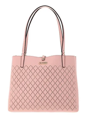 Guess Schultertasche Amara – Elegante Peach Handtasche - Stylische GUESS Schultertasche im edlen Design mit 2 geräumigen Hauptfächern. Ideal für DIN A4 Unterlagen und perfekt für den Alltag. Hochwertige Verarbeitung und praktische Verschlüsse sorgen für Ordnung und Stil.