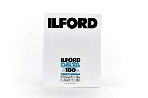 ILFORD Delta 100 4x5 Inch/25 Fotofilm - Hochwertiger Schwarzweißfilm mit feiner Körnung, ideal für präzise Detailaufnahmen in der Landschafts- und Portraitfotografie.