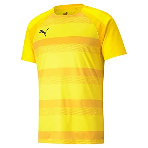 PUMA Unisex Teamvision Jersey T-Shirt - Gelb (Cyber Yellow) - Trikots für Freizeit und Sport, hochwertiges Material für optimale Leistung beim Sport.