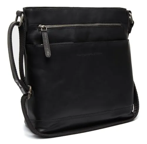 The Chesterfield Brand Almeria Umhängetasche 27 cm - Schwarz - Umhängetasche für jeden Anlass, ideal für lässige und schicke Outfits. Maße: 27 x 26 x 9 cm, stilvolles Design für entspannte Alltagssituationen.