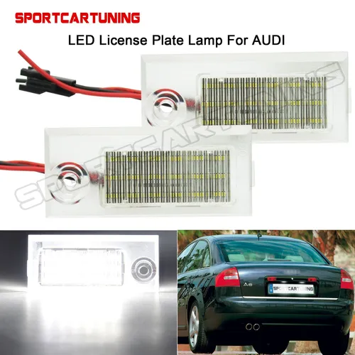 LED Kennzeichenbeleuchtung für AUDI A6 S6 4B C5 1997-2004 NUR Limousine Canbus