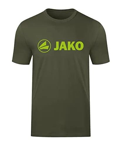 JAKO Herren T-Shirt Promo, Khaki/Neongrün, L