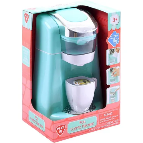 Playgo Kaffeemaschine Blau mit Tassen