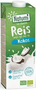 Natumi Zuckerfreies glutenfreies Reis-Kokosnuss-Getränk BIO 1 L