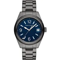 ARMANI EXCHANGE Herren Analog Quarz Uhr AX1421 - Armbanduhren für Herren, 50 m wasserdicht, ideal zum Schwimmen, mit elegantem Edelstahlarmband und blauem Zifferblatt für einen stilvollen Look.