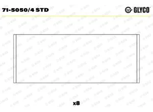 Glyco Pleuellager 71-5050/4 STD