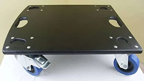 ADAM Hall Schwerlast Rollbrett 720 kg Tragkraft, 18 mm Multiplex, 100 mm Rollen (mit/ohne Bremse), Transportroller Möbelhund Möbelroller (GR-1 = 52 x 46 x 15 cm, 100 mm LENK/BREMS)