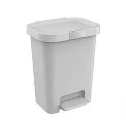 Engelland 40 L Mülleimer mit Soft-Close und Pedal, grau