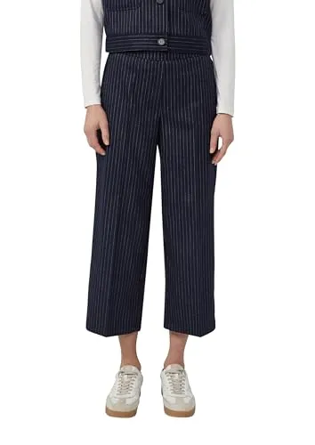 s.Oliver Culotte mit Elastikbund und Nadelstreifen - Stylische Culotte mit elastischem Bund und modischen Nadelstreifen. Bequem und vielseitig, ideal für jeden Anlass. Perfekt für den modernen Kleiderschrank.