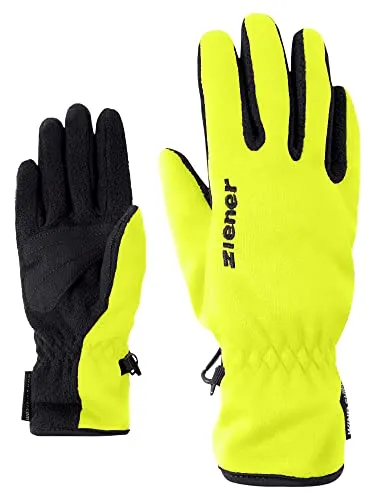 Ziener Kinder LIMPORT Funktions- / Outdoor-Handschuhe | Winddicht atmungsaktiv, poison yellow, 3,5