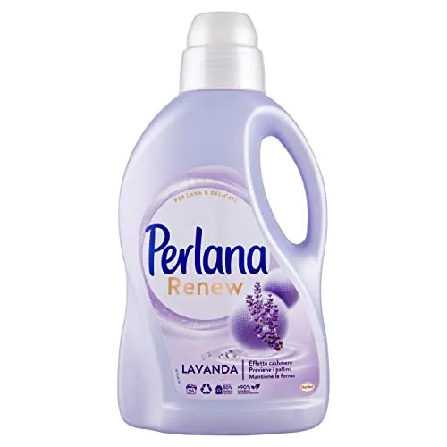 Perlana Renew Lana Lavanda Waschmaschinenwaschmittel, Kaschmir-Effekt, punktdämmend, 24 Wäschen