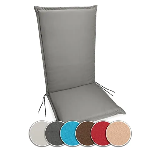 sunnypillow Gartenstuhlauflage 120x50cm | Extra Dicke 9cm | Wasserdicht - Polster für Stühle & Sessel - Hochwertige, wasserabweisende Auflage für Innen- und Außenbereich, sorgt für höchsten Sitzkomfort und modernes Design.