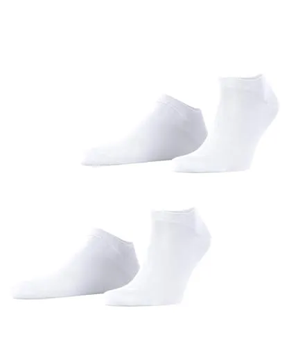 ESPRIT Herren Sneakersocken Basic Uni Multipack M Sn Baumwolle kurz einfarbig 2 Paar, Weiß White 2000, 47-50