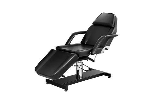 Physa Massageliege PHYSA VERONA BLACK - Massageliege - 184 x 106,2 x 143 cm - bis 200 kg - hydraulische Höhenverstellung von 64 bis 83 cm für höchsten Komfort und Stabilität in Kosmetik- und Massagesalons.