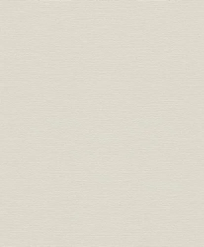 Rasch RaschTapete 732337 - Helle Vliestapete mit Leinenmuster in Cremeweiß/Beige aus der Kollektion Deco Style
