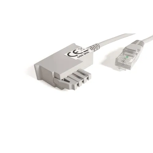 COXBOX 5 m DSL Kabel Fritzbox, Speedport, Easybox - TAE Kabel RJ45 grau - VDSL ADSL WLAN Router-Kabel mit Twisted Pair für eine zuverlässige Verbindung