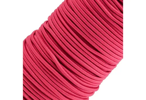 maDDma Gummiband 50m Gummikordel 3mm Hutgummi Nähzubehör 27 Farben elastisches Band, magenta