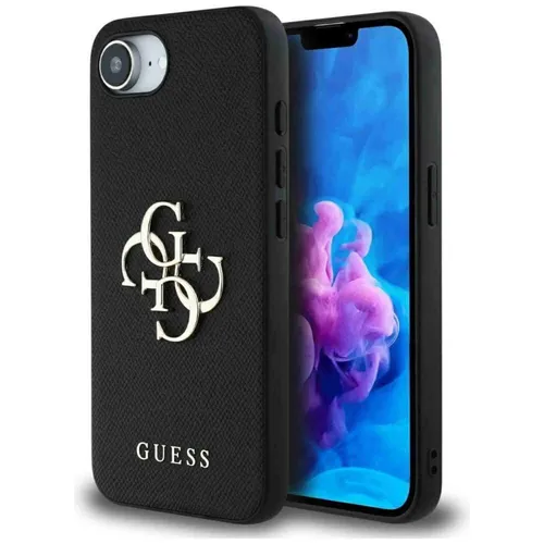 Guess Schutzhülle für Apple iPhone 16e - Big Logo Schwarz - Stylische Hardcover-Tasche für Apple iPhone 16e, schützt Ihr Smartphone und verleiht ihm einen modernen Look mit markantem Logo.
