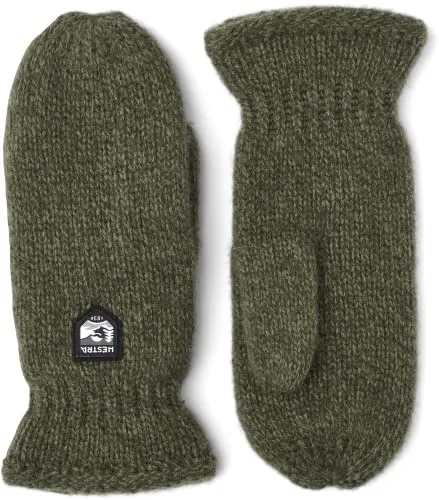 Hestra Basic Wool Fäustlinge - Komfortable Strickhandschuhe für Herren - Handschuhe & Fäustlinge für Herren, mit warmem Futter aus 100% Polyester für optimalen Komfort und Schutz in der Kälte.